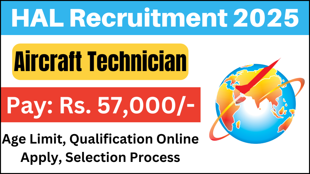 Hindustan Aeronautics Aircraft Technician Recruitment 2025, Salary Rs. 57,000/-, Check Eligibility & Application Process