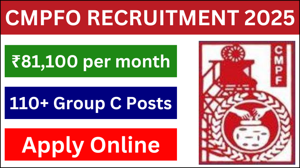 CMPFO Recruitment 2025, Apply for Group C Posts, Check Details